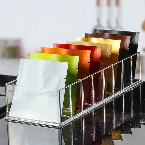 Förvaringslåda, Transparent sminkorganisatör, 8 fack, för ögonskugga/läppstift/nagellack, 1-pack