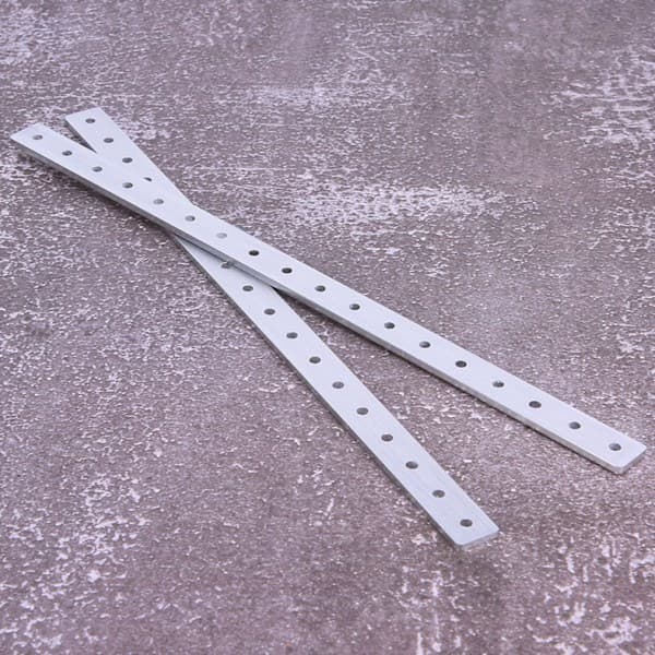 2 stk. 288 mm aluminiumsplade til Pitsco Tetrix Robotics reservedele