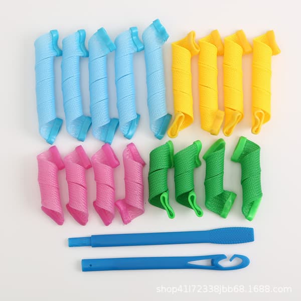 Hair Styling / Hair Rollers - Create Curls without Heat, 20-Pack Multicolor