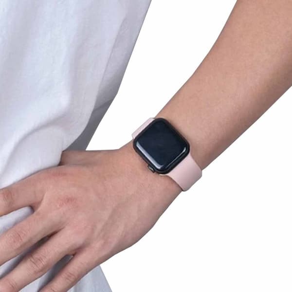 Apple Watch 42/44/45/49 1-8/SE/Ultra Silikoniranneke Pinkki_qq
