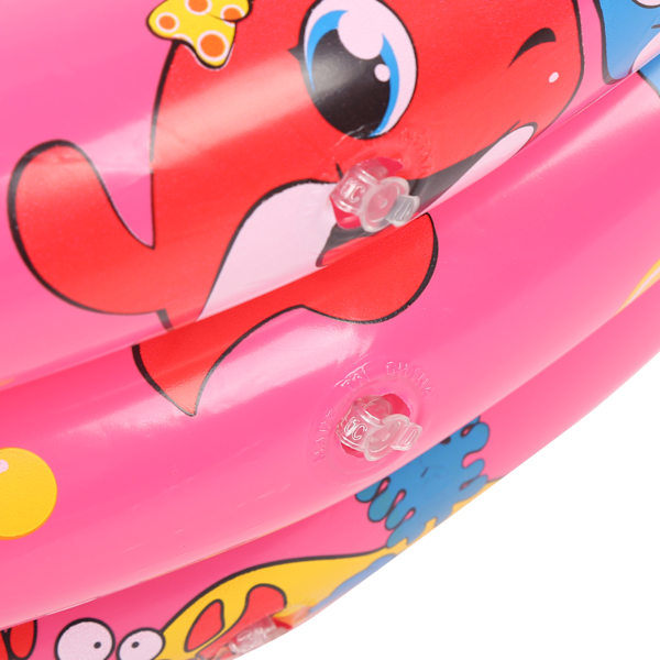 QU/Inomhus- och utomhusbabypool, rund uppblåsbar barnpool, vattenlekpool, rosa, 150 cm/59,1 tum