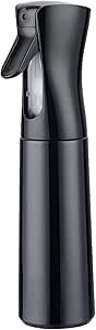 Sprayflaske 300ml - Fin Tåge - Til Hår & Rengøring - Sort