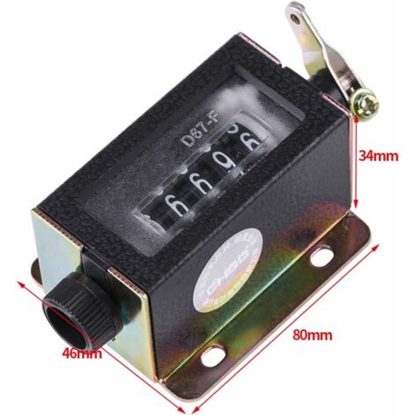 #QD#Mini mekanisk tællemanual 5-cifret tællearitmetermeter