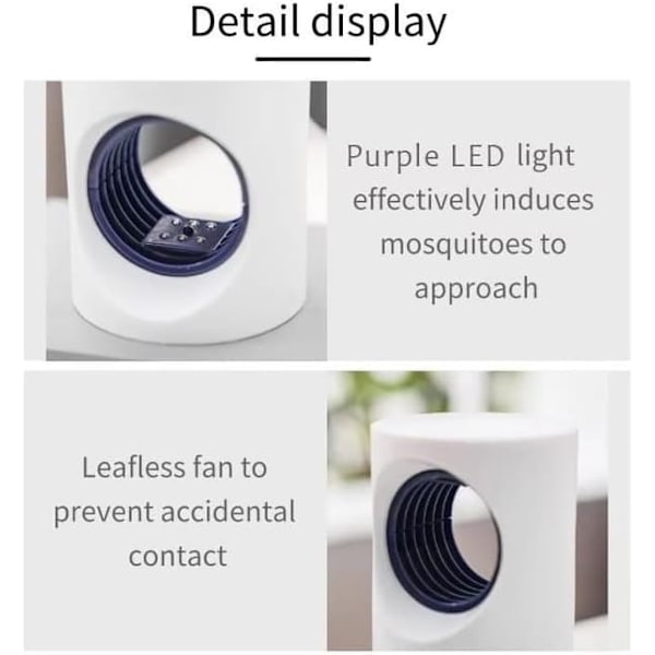 Tyst UV LED-lampa - för sovrum, vardagsrum eller kontor