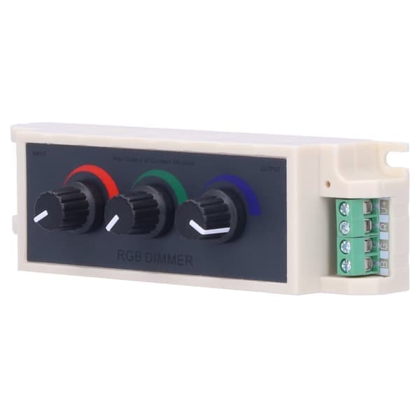 RGB-knapdimmer Smart LED-lysstyrkejustering 3-kanals controller DC12-24V