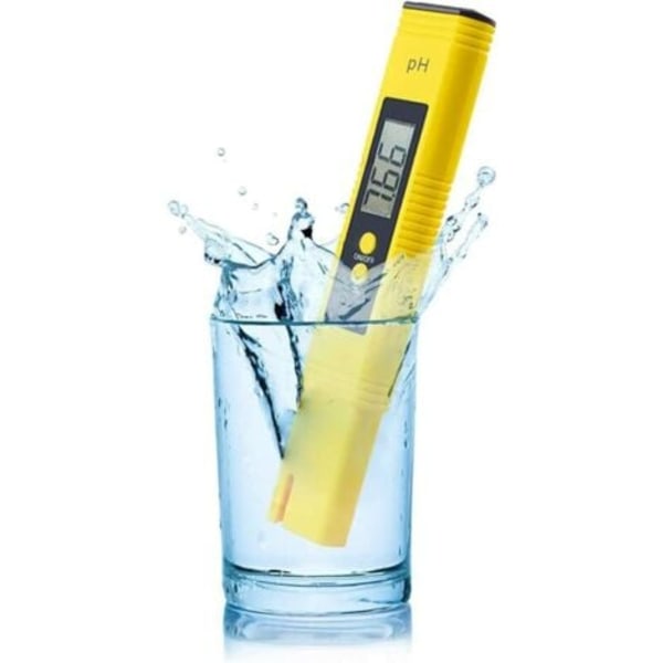 QQU-Bærbar pH-måler med selvkalibrerende pH-pen PH02 Digitalt display pH-værdi Tester pH-detektionspen