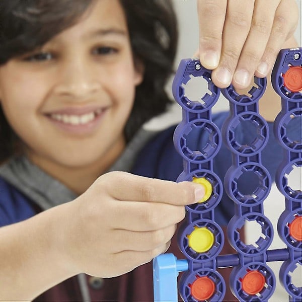 [QD] Connect 4 Spin -pelisetti Perinteinen perheen hauska lautapeli strategiapeli lelut lapsille