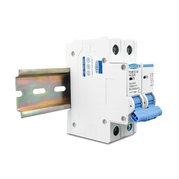 TOMZN 2P DC 1000V Solcells mini-brytare DC MCB-brytare för PV-system, 63A