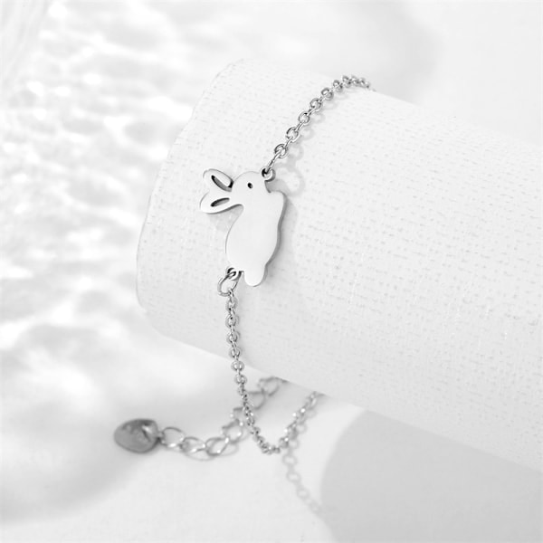 QD-Påskhare - Armband för kvinnor, Justerbar längd, Kaninarmband