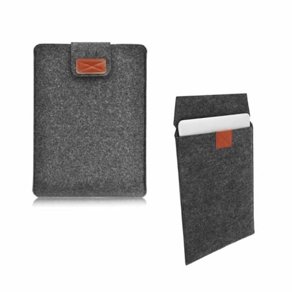 17″ Dataveske Laptopveske Filt Borrelås Sleeve Svart_qq