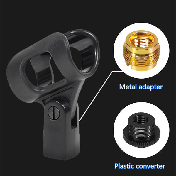 QU/Fjederklemme Mikrofonholder Mikrofonadapter til mikrofon med en diameter på 2,6-5 cm