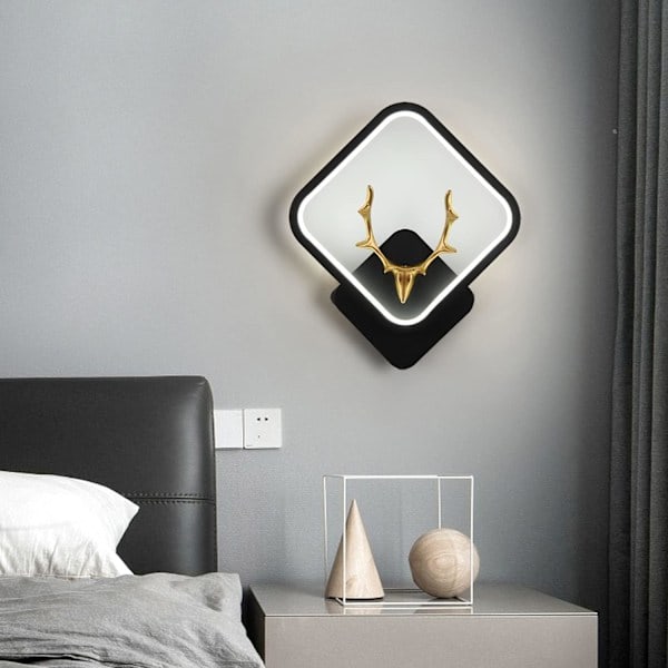 \"QD\" LED Vägglampa Sänglampa 15W Vägglampa Inomhus Sovrumsbelysning för Vardagsrum Badrum Hall Inomhus
