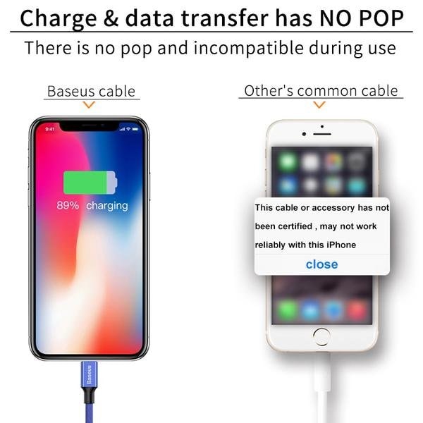 Extra lång 8M iPhone-kabel grå grå gray