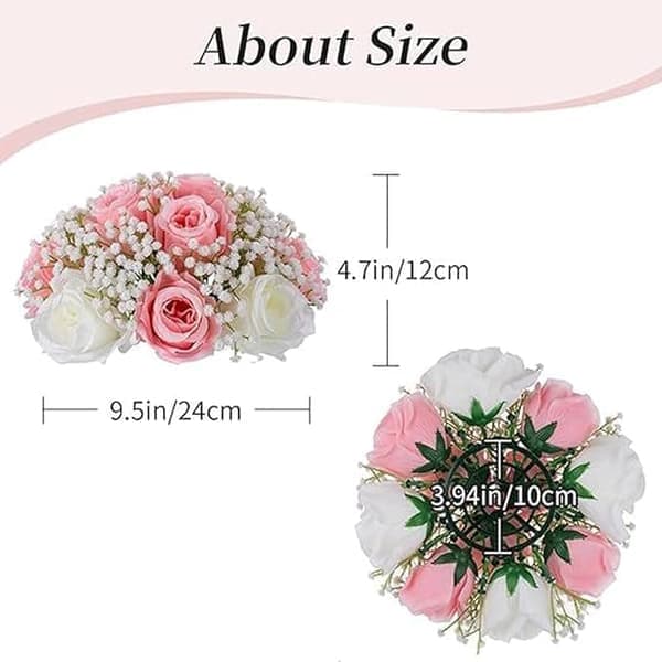 2 stk. Kunstige Blomster – Dekor til Bryllup & Hjemmefester