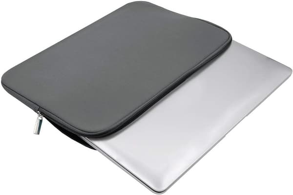 14 tommer laptop sleeve Stødsikkert ridsefast polyesteretui til MacBook Notebook Rejse Forretning Grå