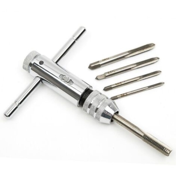 #QD#Håndkraner - Metriske kraner - Tappe og dies - M3 M4 M5 M6 M8 Taps - Gevindkraner - med vendbar skraldekranholder