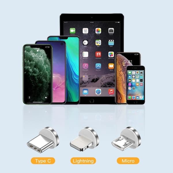\"QD\" 3000mAh Bärbar Powerbank USB-C/ Lightning / Micro USB