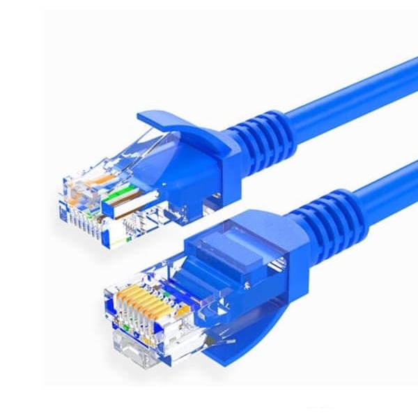 /QD/400 cm Cat5e 1000 Mbps Ethernet / Nätverkskabel - Blå