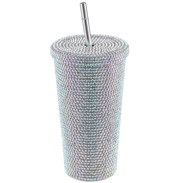 Rhinestone vattenflaska i rostfritt stål 500ml för kvinnor