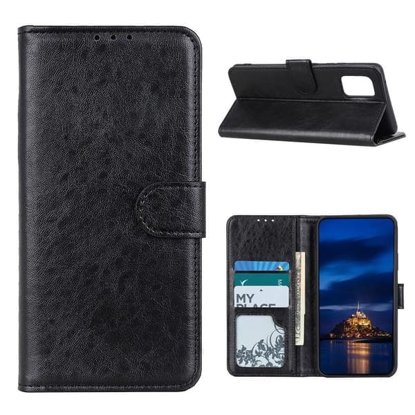 \"QD\" Samsung Galaxy A02s Pung Etui - Sort