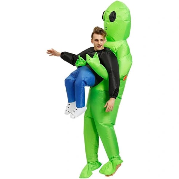 Oppustelig Alien-dragt til voksne