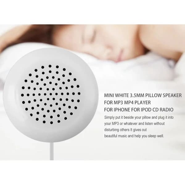 2-pack kuddhögtalare, bärbar högtalare för under kudden med stereo