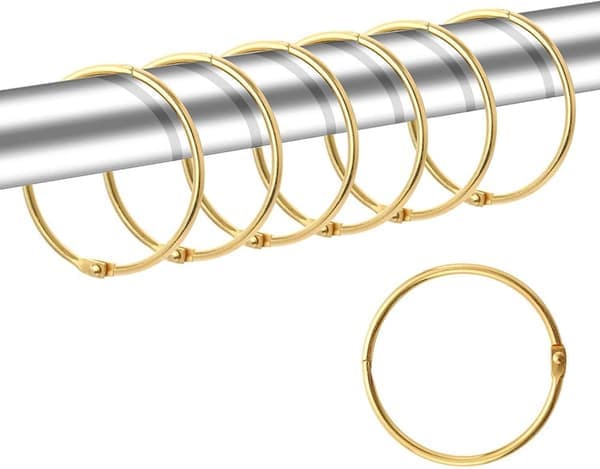 Cirkelformede gardinkroge, 20-pak