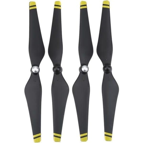 \"QD\" 4 stk. Propelblade Kulfiberforstærkede Propeller til DJI Phantom 3 Drone Quadcopter Tilbehør (Gul Kant)