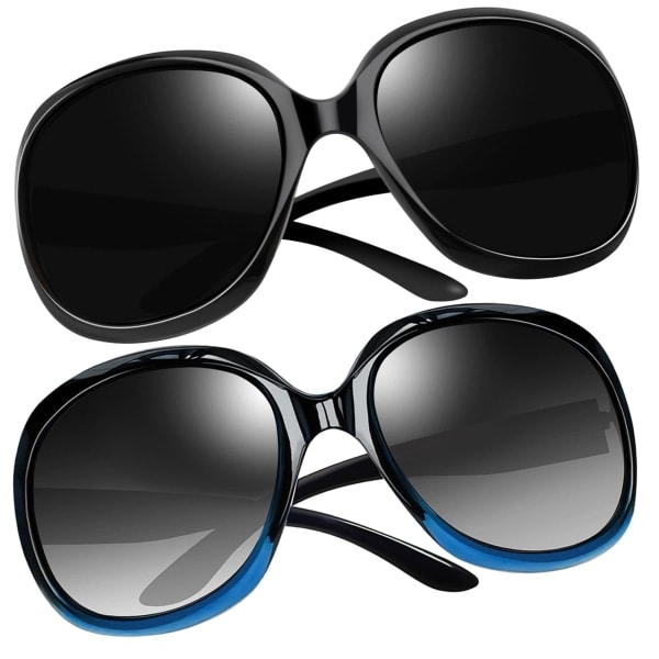 QD-Polariserede solbriller dame trendy overdimensionerede store køre solbriller damer UV-beskyttende store solbriller