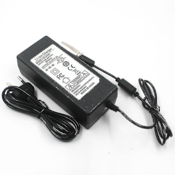 [QD] 54,6V 2A Oplader 54,6V 2A Elcykel Lithium Batterioplader til 48V Li-ion Lithium Batteripakke 5521 XLR-stik 48V 2A Oplader -bp [kk] XLR 3P