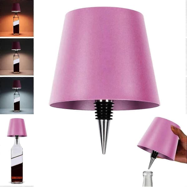 Wireless Wine Bottle Lamp USB Rechargeable Dimmable Touch Control Soft Glow Flicker-Free LED Yellow A