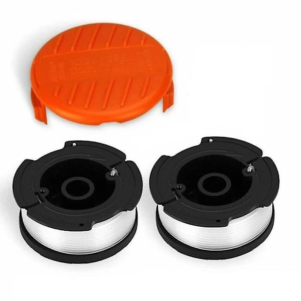 Orange Trimmerskjold + Spole & Tråd til Black & Decker GLC3630L GLC3630L20 Havetrimmer Plæne Dele