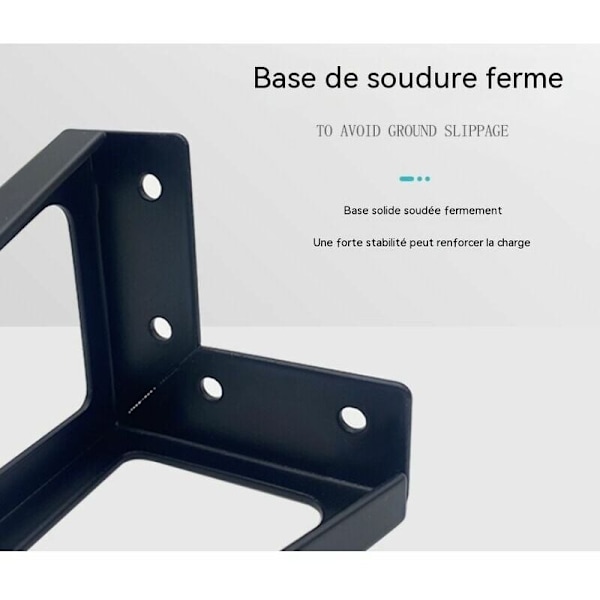 4-pak sorte møbelben i metal, 15 cm, til møbler, skabe, sofaer, andre møbelben (15 cm, lys sort) --