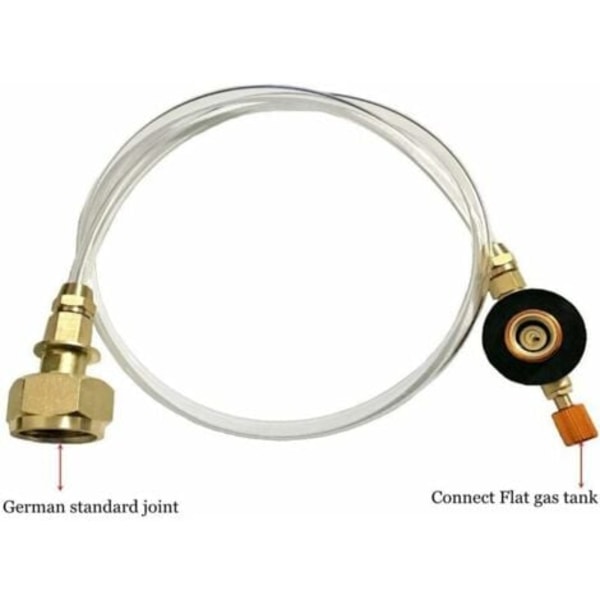 QU/Ulisem Propan Adapter Slange Konverter Udskiftningsslange Tilsluttes Propanflaske Adapter til Udendørs Camping Gasblus