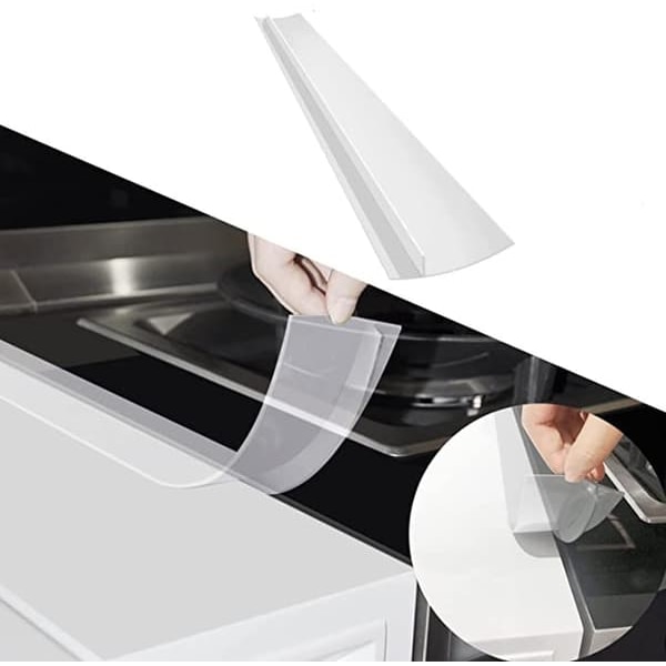 Spislist holder rent mellem komfur og skab 61.5 cm Transparent 1-pak_qq