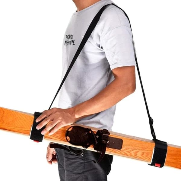 2-pack justerbara skid- och stavhållare - Axelrem