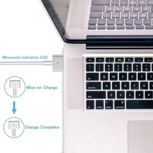 QQU-85W T Magsafe 2 Lader Kompatibel med Macbook Pro 15 og PRO 17'' Etter 2012, A1398 A1424 20V/4.25A