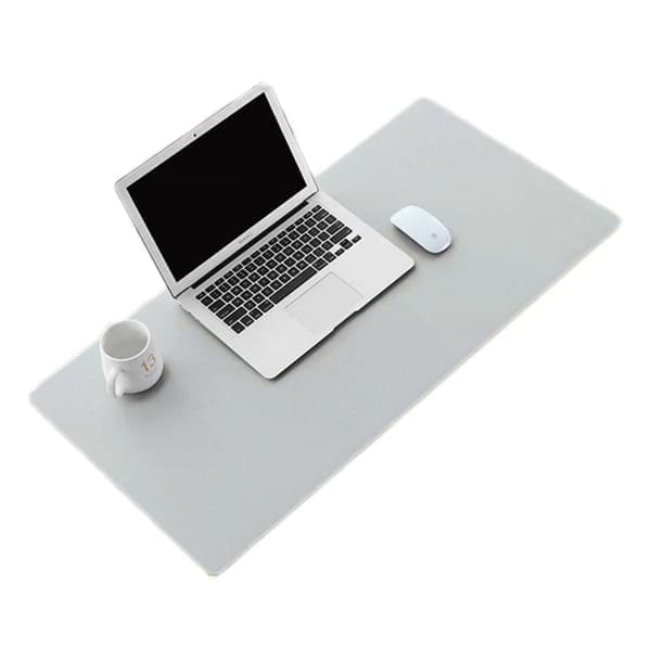 Pöytäalusta 80x40cm PU Nahka Harmaa