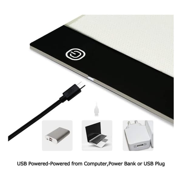 LED Tegneplade A4 lysbord med USB_qq