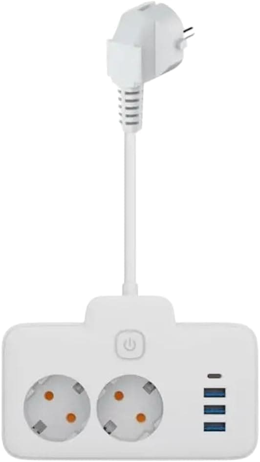 Office Power Strip with PD/USB Outlets - Two Electrical Outlets with USB Ports - Fast Charging Compatible Devices