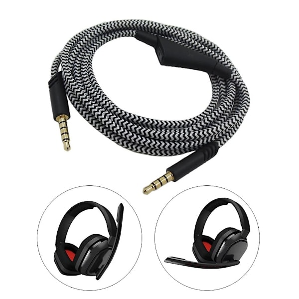 Kaapelin pituus 2,0 m Astro A40 TR Inline Mute Talkback -kaapelille, mikrofonilla, Xbox 1:lle, PS4:lle, Switchille ja useimmille älypuhelimille