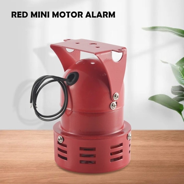 AC 220V Rød Metal Motordrevet Luftalarm Sirene Horn