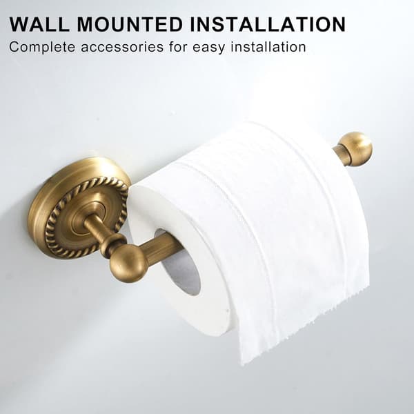 Toiletpapirholder i rustfrit stål, moderne, nem installation, guld, uden låg, til badeværelse/køkken