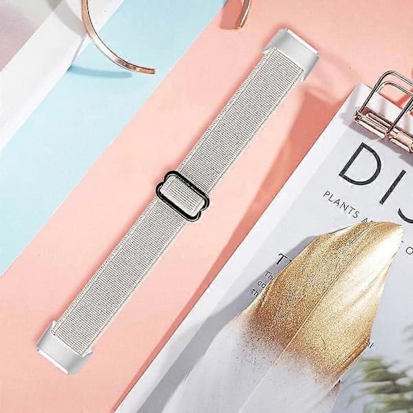 Blødt justerbart nylon urrem, erstatningsrem til Fitbit Luxe - Mørkeblå Multifarvet Aprot
