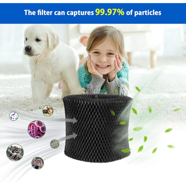 QU*FY2402/30 erstatningsfilter kompatibelt med Philips HU4816 luftfugter filter, 2-pak