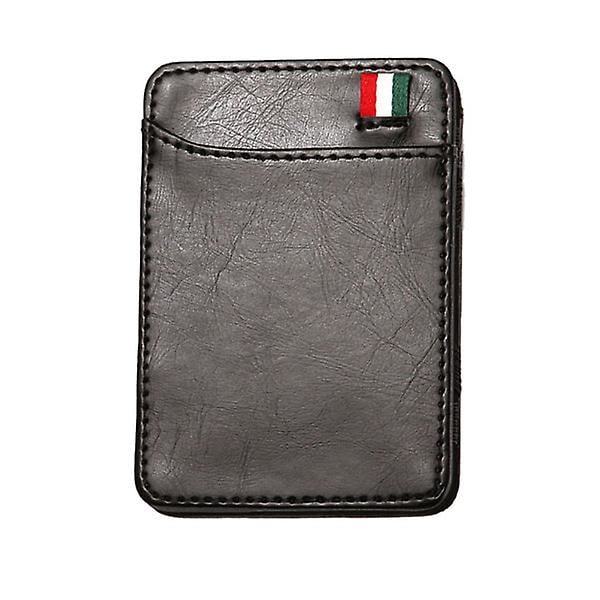 [QD] Miesten lompakko Pieni Retro Lompakko Kompakti Setelitasku Miesten Rahapidike Miesten Autopidike Miesten Ohut Lompakko C Musta Musta 10*7cm