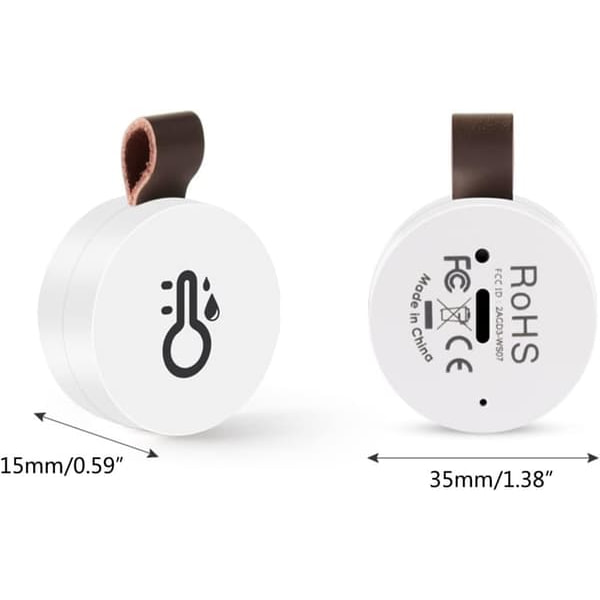 Smart Bluetooth 5.0 mini elektronisk termometer og hygrometer med datalagrings-app – termometer egnet til apoteksbørneværelser