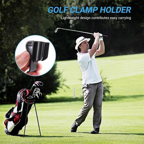 15 st Golfbagsklipp för putterhållare, klubborganisator och bollmarkering