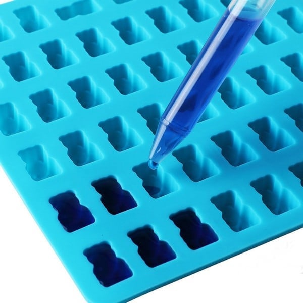 QU/Isform/Chokolade/Geléform med 50 gummibjørne inkl. pipette