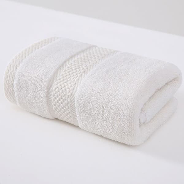 /QD/Sett med 3 håndklær i ren bomull, badehåndkle, 74 x 34 cm, egnet for bad, treningsstudio, dusj